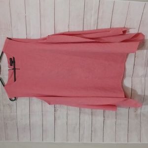 Lane Bryant size 18 Pink 100% polyester double layered tank with back zipper